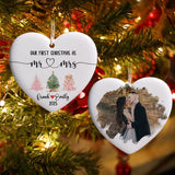 Personalized Our First Christmas As Mr and Mrs Ornament 2025 Wedding