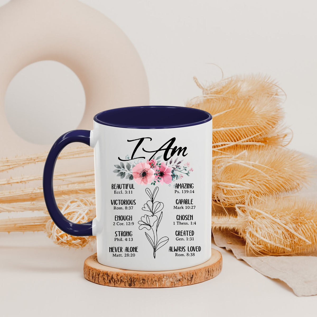 Personalized Christian Gifts For Women Init Letter Coffee Mug 11Oz