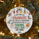 Personalized Ornament 3D Inflated Effect Coworker Custom Coworkers