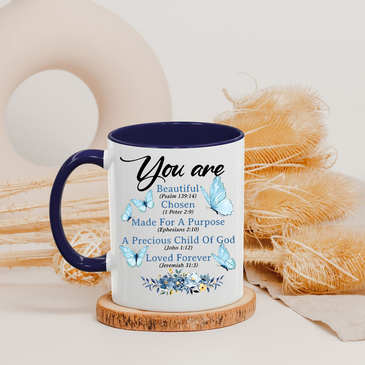 Personalized Christian Init Letter Gifts For Women Coffee Mug Religious