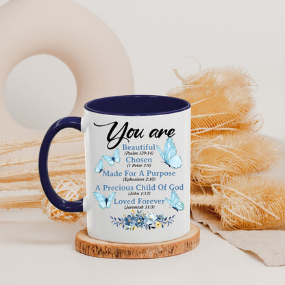 Personalized Christian Init Letter Gifts For Women Coffee Mug Religious