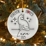 Personalized Cat Memorial Custom 3D Inflated Effect Ornament