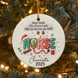 Personalized Nurse Christmas Ornament 3D Inflated Effect