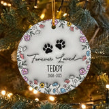 Personalized Dog Memorial 3D Effect Ornament Pet Memorial