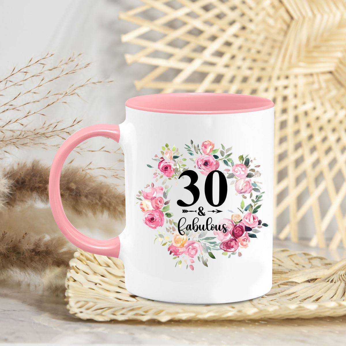 Personalized Monogram 30th 40th 50th... Birthday Coffee Mug 11Oz 15Oz