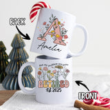 Personalized Customized Retirement Gift For Woman Init Letter Custom Coffee Mug 11Oz Retirement