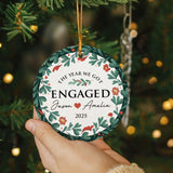 Personalized Ornament Engagement Gifts For Couples