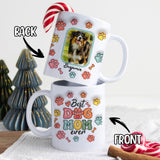 Personalized Custom Image 2D Dog Mom Coffee Mugs 11Oz Photo & Name