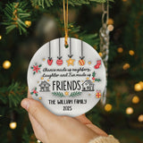 Personalized Neighbor Gifts Friend Ornament 3D Inflated Effect
