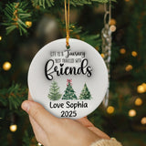 Personalized Friendship Christmas Ornament Custom 3D Inflated Effect Ornaments