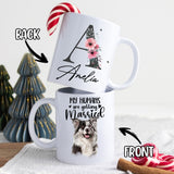 Personalized Gifts For Dog Pet Lovers Init Letter Mug 11Oz, Custom Image Photo & Name
