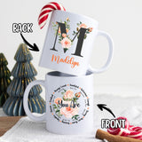 Personalized Christian Mug Gifts for Women Init Letter Mug 11Oz Religious Mug