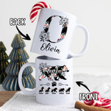 Personalized Init Letter Monogram Birthday Gifts For Mom From Daughters, Son,Kids Coffee