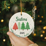 Personalized Sister Ornament 3D Inflated Effect, Gift For Sister Christmas Ornament 2025