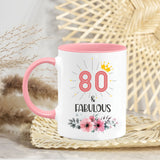 Personalized Grandma Fabulous Birthday Coffee Mug Gift 11Oz 15Oz