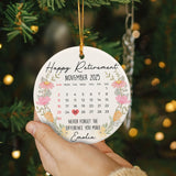 Personalized Retirement Ornament Calendar 2025
