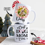 Personalized Dog Mom Gifts For Women Init Letter Custom Mug 11Oz, Dog Mom Gifts Coffee