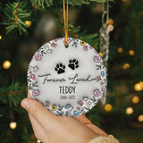 Personalized Dog Memorial 3D Effect Ornament Pet Memorial