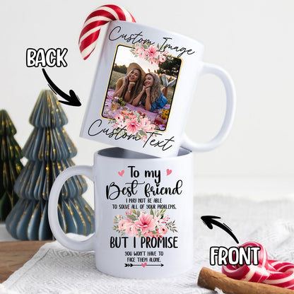 Personalized Customized Photo Mug For Bestie, Best Friends Custom Image Photo Coffee