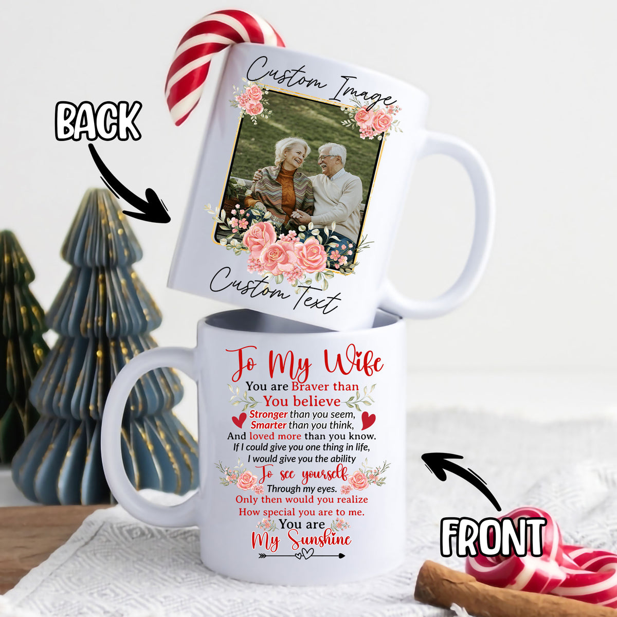 Personalized Customized Gift For Wife Custom Image Photo Coffee Mug 11Oz