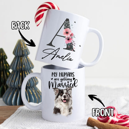 Personalized Gifts For Dog Pet Lovers Init Letter Mug 11Oz, Custom Image Photo & Name