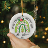 Personalized Teacher Christmas Ornament 3D Inflated Effect