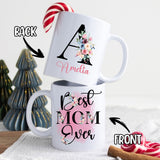 Personalized Gifts For Women Init Letter Custom Mug 11Oz, Birthday Gifts For Mom