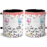 Personalized Map Distance State Coffee Mug Floral Custom