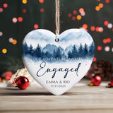 Personalized Ornament Engagement Gifts for Couples