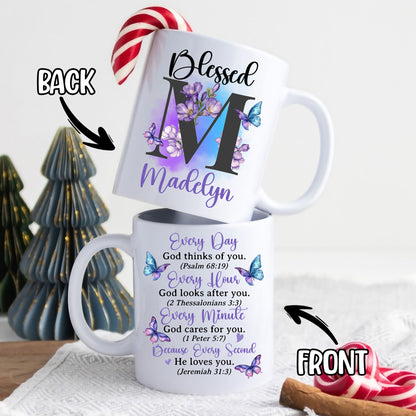 Personalized Customized Christian Gifts Init Letter Coffee Mug 11Oz