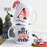 Personalized Customized Gift For Wife Init Letter Custom Coffee Mug 11Oz Gifts For Wife