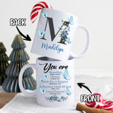 Personalized Christian Init Letter Gifts For Women Coffee Mug Religious