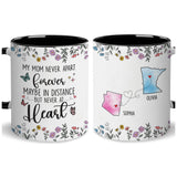 Personalized Distance State Coffee Mug Mothers Birthday Gift