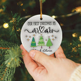 Personalized First Christmas Married Ornament 2025 3D Inflated Effect