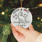 Personalized Cat Memorial Custom 3D Inflated Effect Ornament