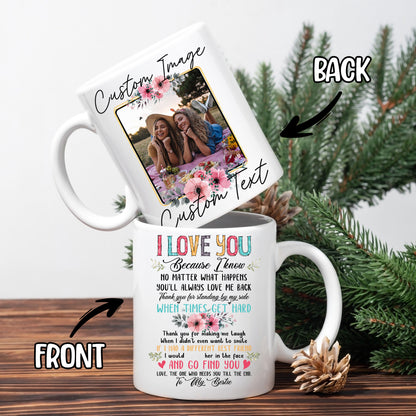 Personalized Customized Photo Mug For Bestie Custom Image Photo Coffee Mugs 11Oz