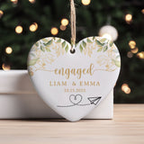 Personalized Ornament Engagement Gifts for Couples Engagement Gifts