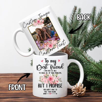Personalized Customized Photo Mug For Bestie, Best Friends Custom Image Photo Coffee