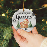 Personalized Gift Christmas Grandma Custom 3D Inflated Effect Ornament