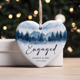 Personalized Ornament Engagement Gifts for Couples