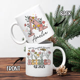 Personalized Customized Retirement Gift For Woman Init Letter Custom Coffee Mug 11Oz Retirement