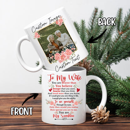 Personalized Customized Gift For Wife Custom Image Photo Coffee Mug 11Oz