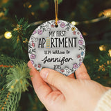 Personalized My First Apartment Ornament, Personalized First Apartment