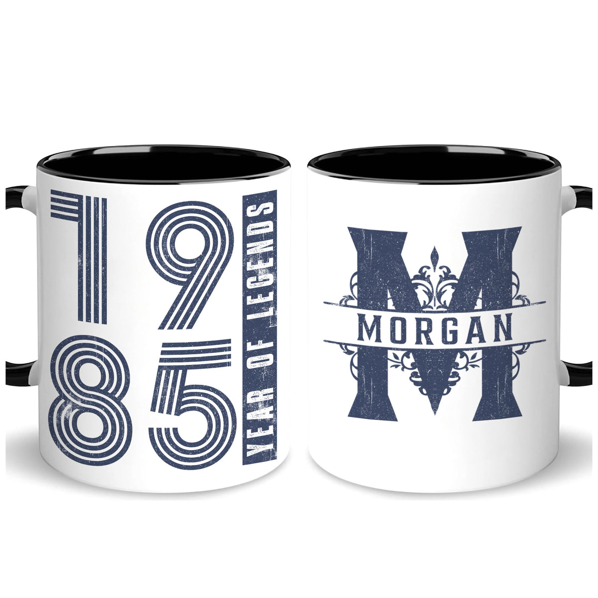 Personalized Customized Birthday Gifts Init Letter Coffee Mug 11Oz 15Oz