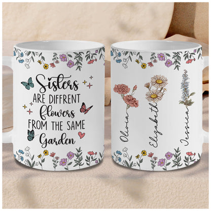 Personalized Customized Gifts For Sister Custom Name Coffee Mug 11Oz 15Oz