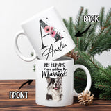 Personalized Gifts For Dog Pet Lovers Init Letter Mug 11Oz, Custom Image Photo & Name