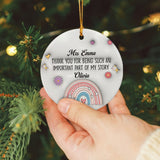 Personalized Teacher Appreciation Gifts Ornament 2025 3D Inflated Effect