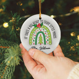 Personalized Teacher Christmas Ornament 3D Inflated Effect