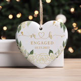 Personalized Ornament Engagement Gifts for Couples