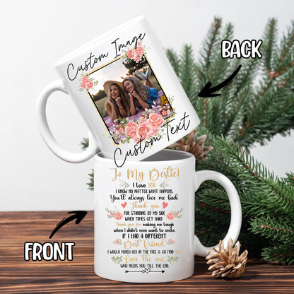 Personalized Customized Photo Mug For Bestie Custom Image Photo Coffee Mugs 11Oz